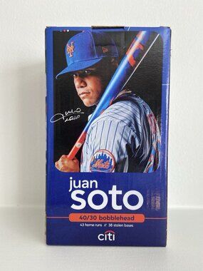 NIB NY Mets Juan Soto Bobblehead 40/30 Citifield SGA 4/11/26 New